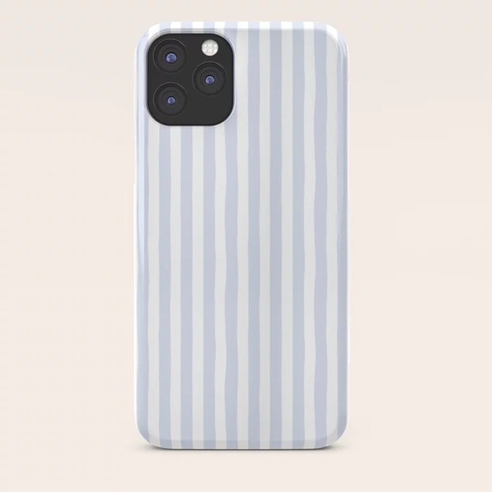 NEW Society 6 Striped Blue and White IPhone 16 pro max Phone Case